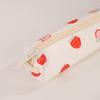 High Quality Strawberry Pen Bag Zipper Design Multifunctional Stationery Bag Pencil Case School Office