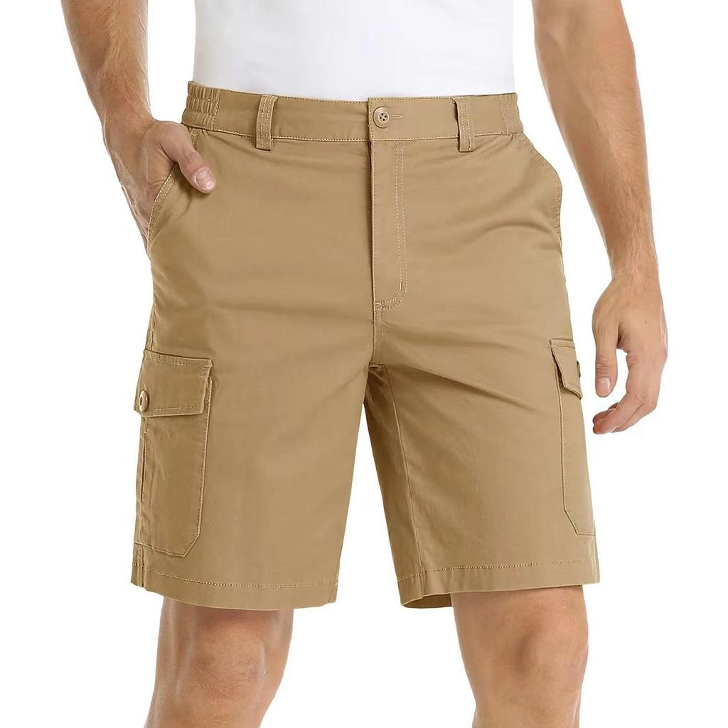 Men's Casual And Fashionable Work Pants - Men's Multi-pocket Golf Sport Five-inch Length Shorts