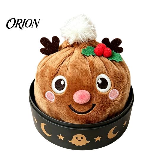 Plush Squeeze Toys Christmas Dumpling Stress Relief Toy, Santa Claus Snowman Reindeer Comfortable Sensory Plushie Steamed Bun Relaxation Toy