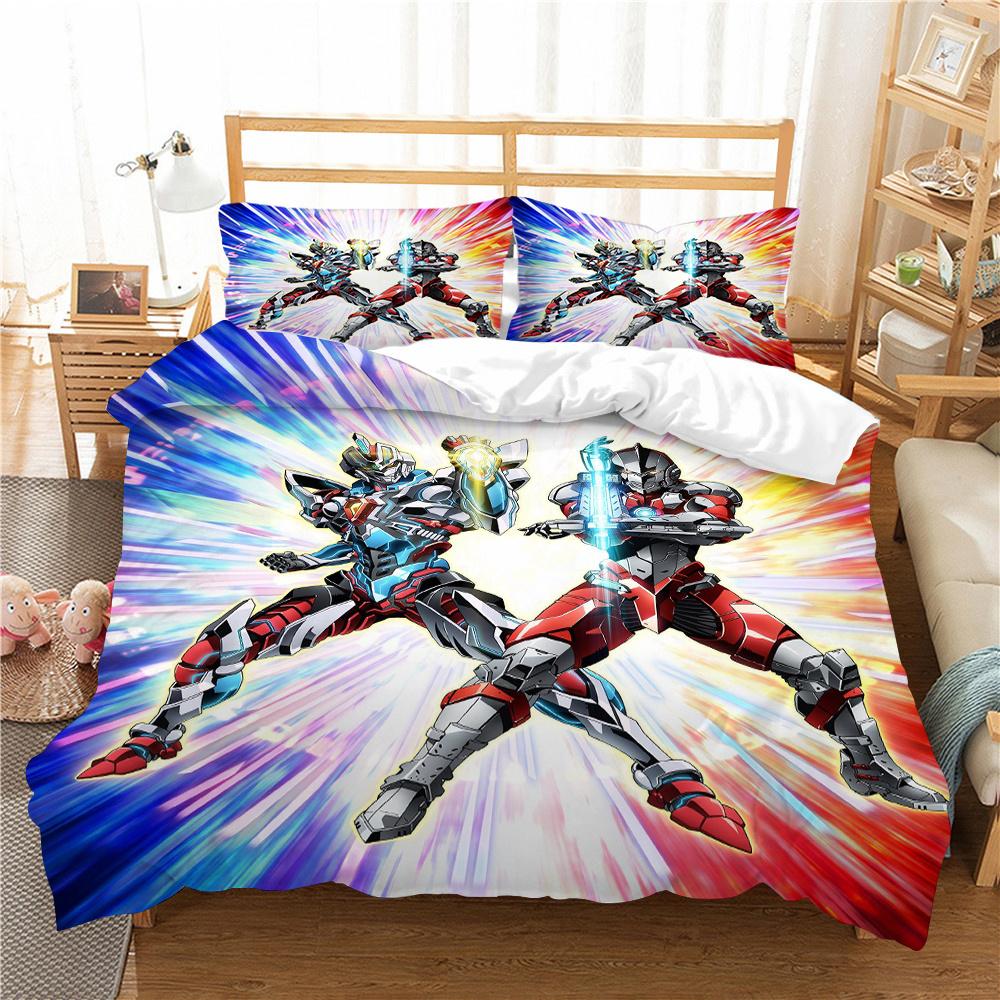 

Комплект пододеяльников, полный размер, ультраманский принт, крутой детский домашний текстиль для мальчиков, комплект одеял из полиэстера EU Single 135x200cm