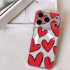 INS Fashion Heart Phone Case For iPhone 17 16 15 14 13 12 Pro Max Plus With Magnetic Crystal Clear Case Wireless Charge