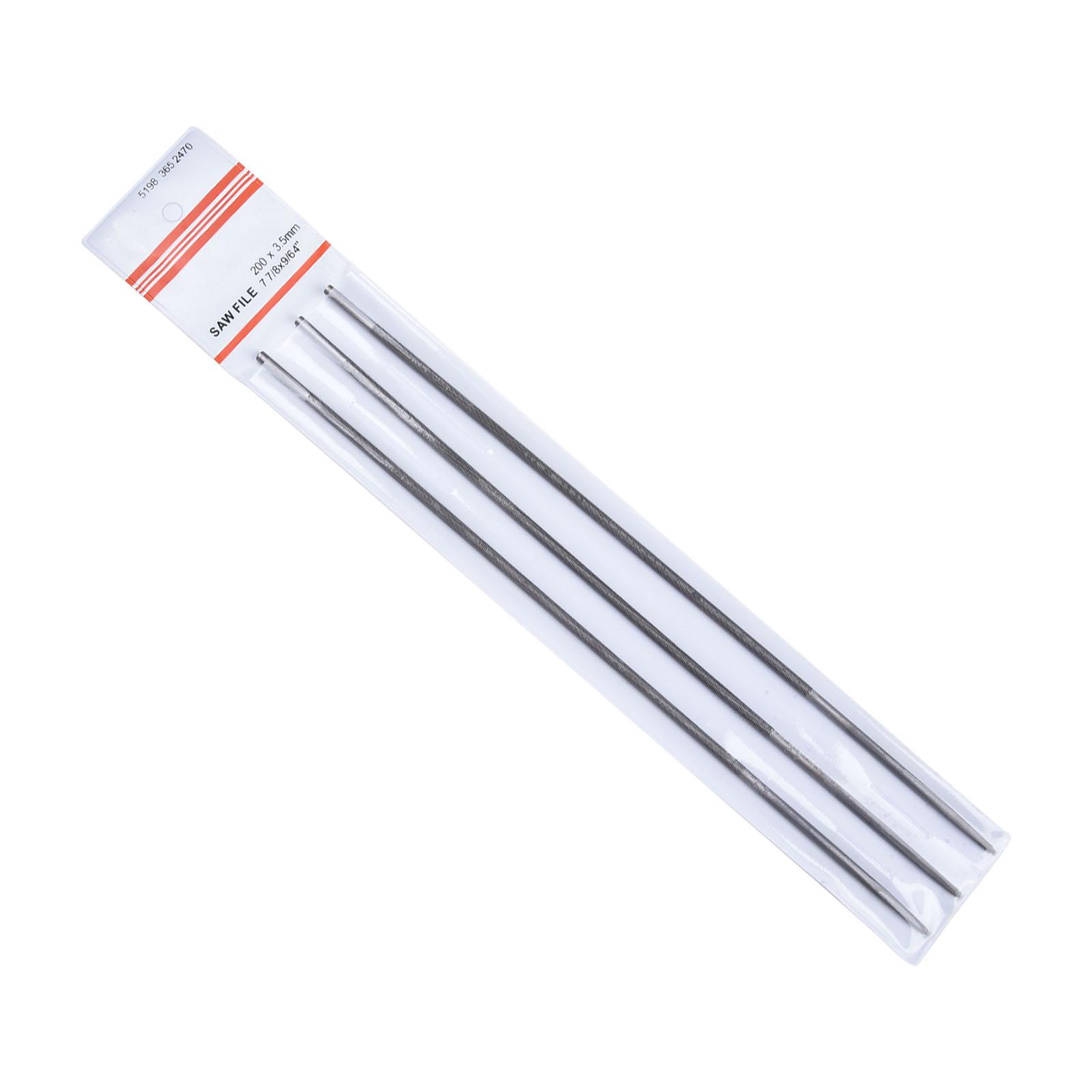 3/6PCS Chainsaw Sharpener File 3.5mm Chainsaw Ener File Set Round Chainsaw Saw Chain Files For Chainsaws Power Tools