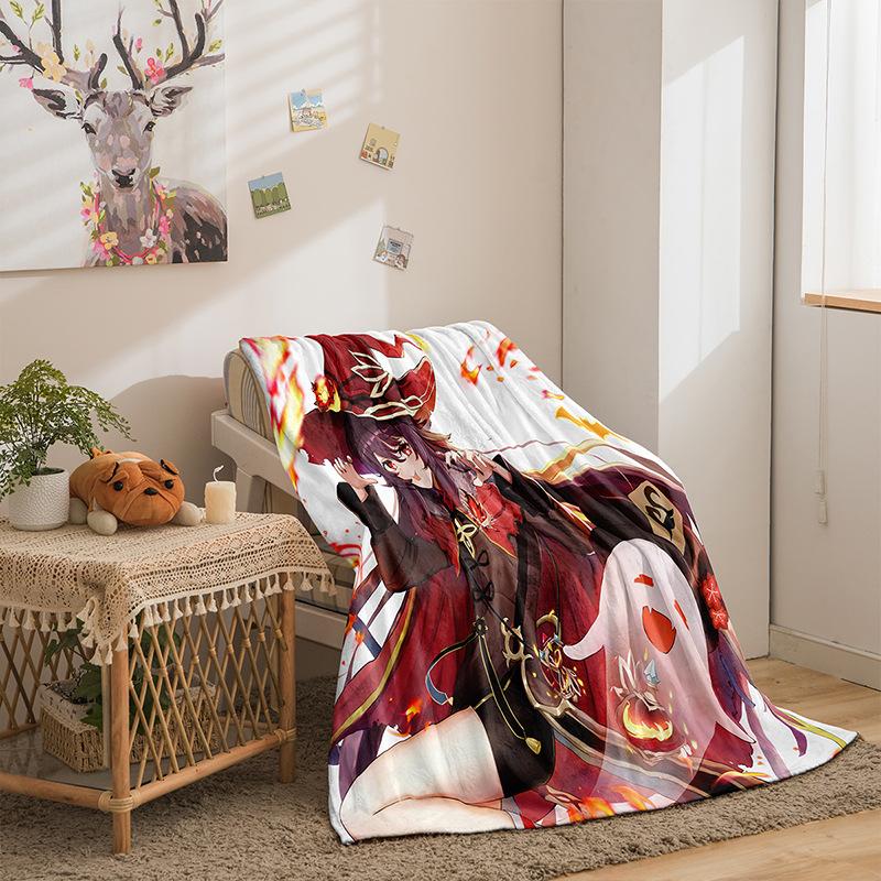 Cartoon Original God Series Flannel Blanket 3D Printed Sofa Blanket Thickened Blanket