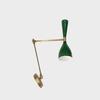 Italiensk Vegglampe 1950-tallet Mid Century Messing Lys Stilnovo Stil Lampe