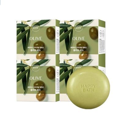 Happy Bath Original Collection Stückseife Olive 90g*4Stk/8Stk