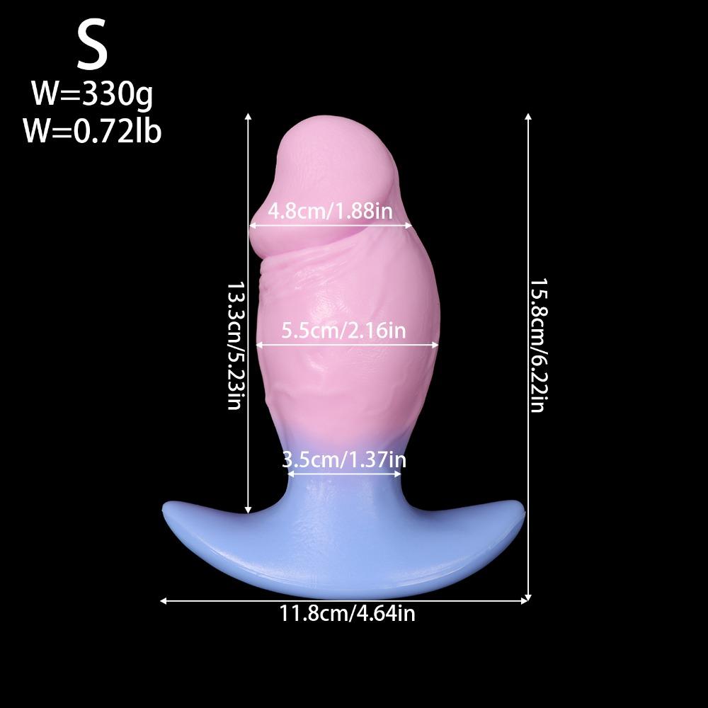 Soft Liquid Silicone Alien Butt Plug - Ultra Soft Anal Plug for Men Women, Fantasy Shape Sex Toys for Adults, Body Safe Anal Training & Solo Play