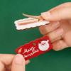 Kids' Cute Santa Claus Cartoon Acrylic Hair Clips - Christmas Candy Bangs Clips Gift