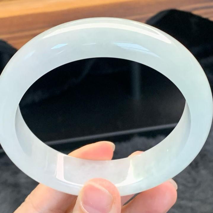 Myanmar Natural Jade Ice-Glazed Bracelet with Certificate - Free Shipping with SF Express