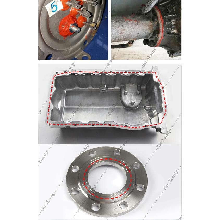 Red Gasket Maker High Temperature Sensor Safe Neutral RTV Silicone Sealant Non-Corrosive for Bonding Internal Combustion Engines
