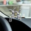 Cute Rabbit Ornament Kawaii Office Desktop Ornament Decorative Rabbit Figurines Car Interior Accessories Room Decor