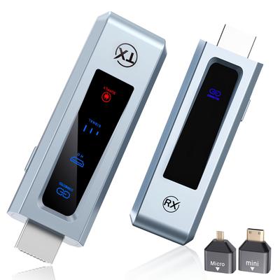 Kabelloses HDMI-Set HDMI Wireless Kabelloses kompaktes LED-Display Ausgestattet mit technischen Konformität Einfach einstecken und 30 m stabile drahtlose Übertragung nutzen