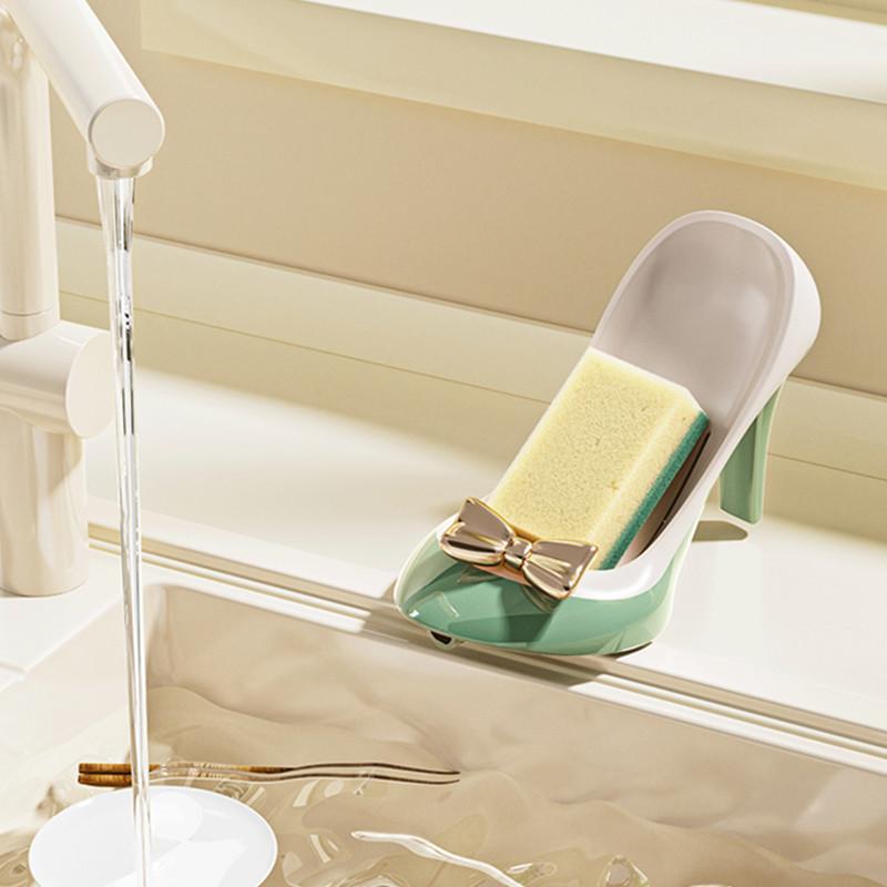 Creative High Heels Soap Dish Holder Drain Portable Home Bathroom el Soap Box Tray Bathroom Accessories Crafts Gift