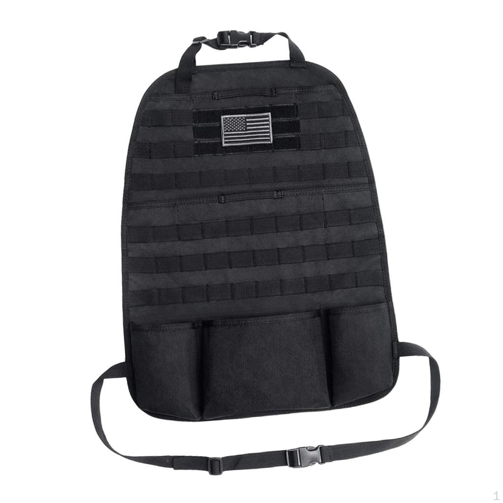 Car Back Seat Protector Storage Pocket Waterproof Space Saving Quick Installation Universal Fit