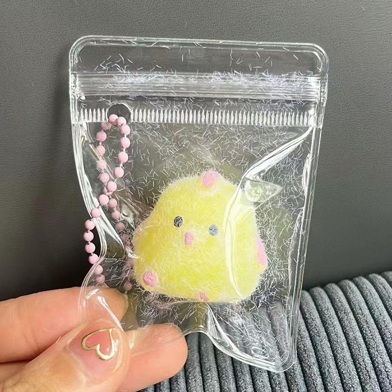 

1 шт. подвеска в виде сумки с животными, липкая, TPR, мягкая, мини-курица, игрушка для снятия стресса, сжимающая, декомпрессионная, реквизит жёлтый