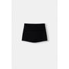 Folded Waist Mini Skirt