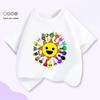Mr. Sun & Friends Cartoon Print Kids Short Sleeve T-Shirt - Summer Top for Boys & Girls