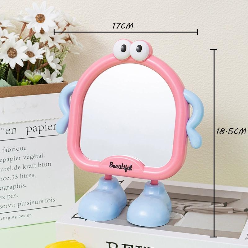 

Big Eyes Cute Makeup Mirror Decorative Mirrors Desktop Bedroom Home Student Dormitory Portable Small Mirror Adjustable Angle