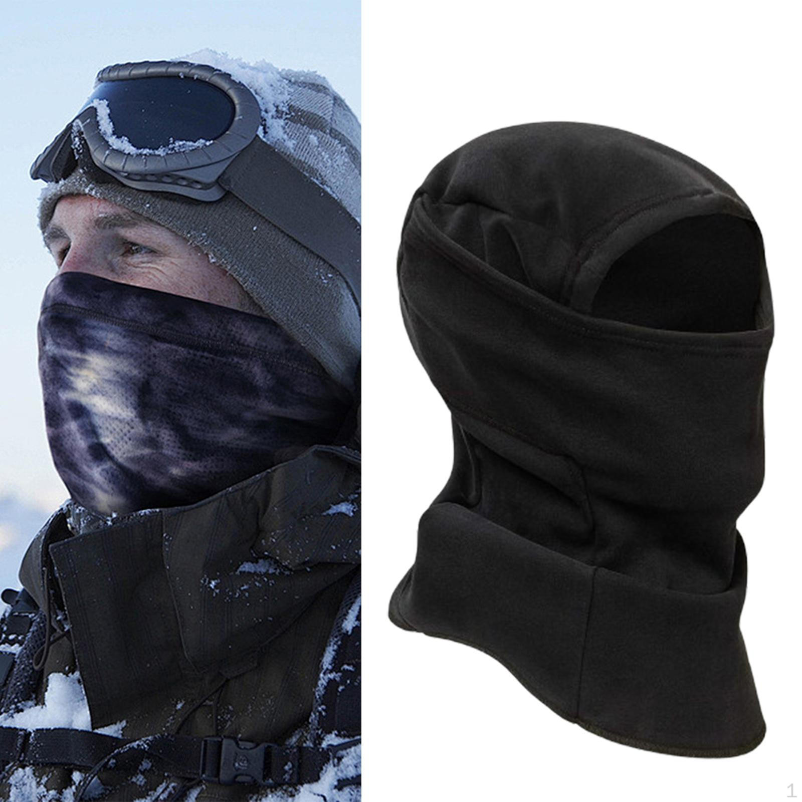 

Балаклава маска для лица лыжная для холодной погоды зимняя шапка чёрный