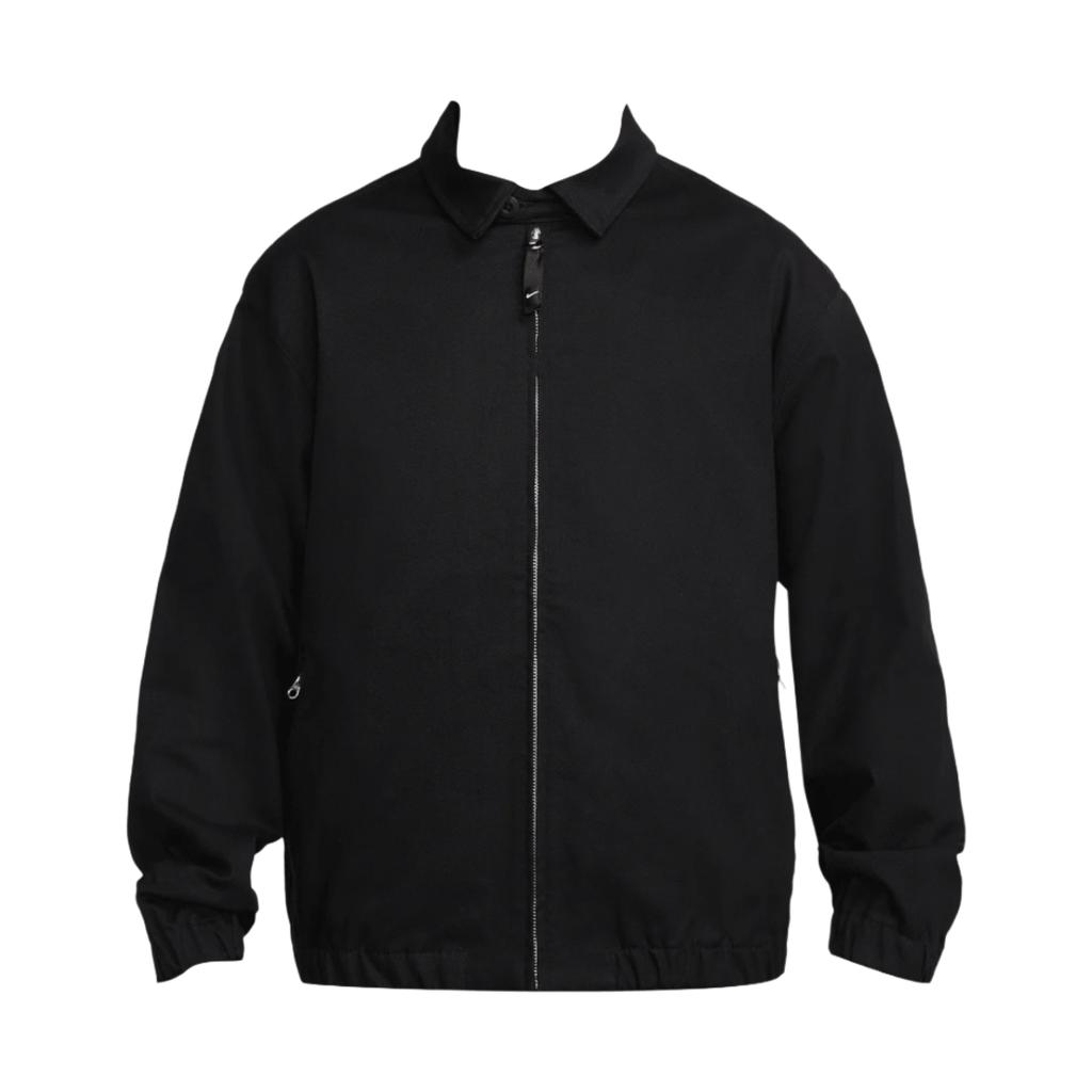 Nike Solid Color Woven Twill Loose Skateboard Work Jacket Unisex Jacket Black FQ0407-010