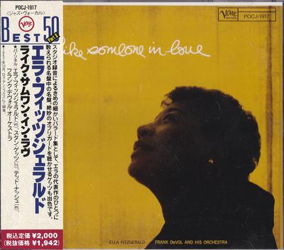 CD ELLA FITZGERALD FRANK DE VOL  HIS  Like Someone In Love POCJ1917 Verve Records 1990 Japan Jazz Used
