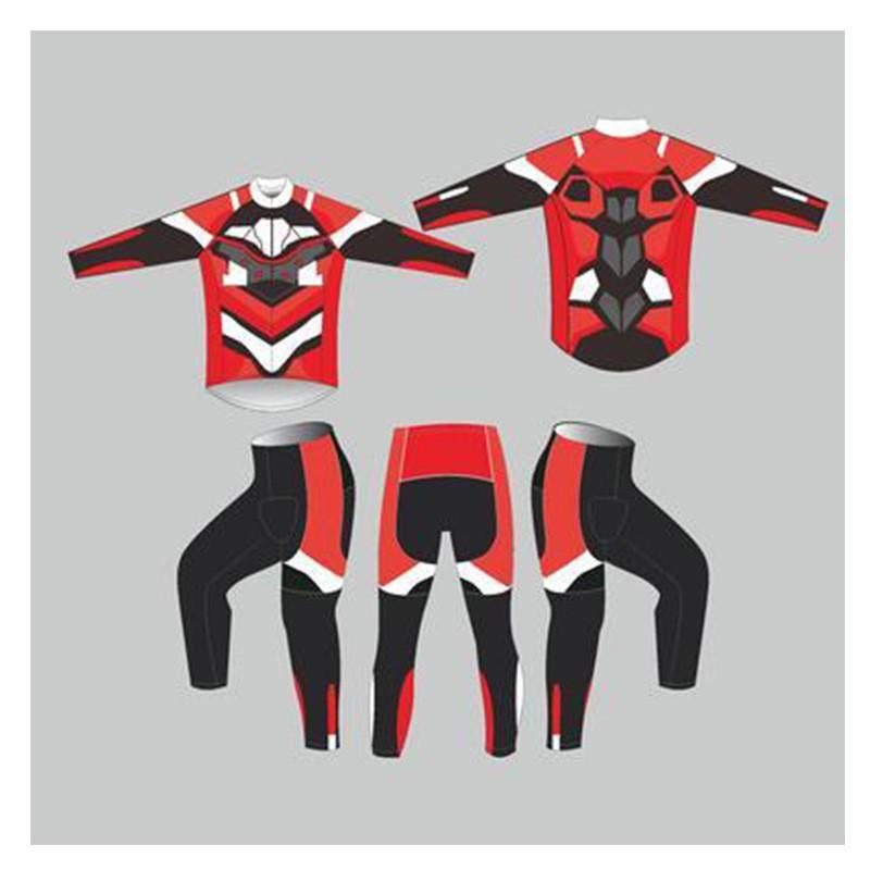 1 Kids Long Sleeve Cycling Jersey Set Unisex Sportswear Bike Scooter Balance Roller Skating Cartoon Print