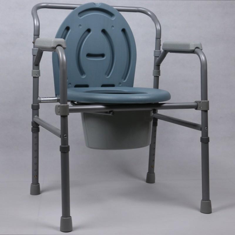 Foldable Elderly Pregnant Woman Sitting Toilet Chair Bathroom Shower Chair Portable Disabled Care Toilet Seat