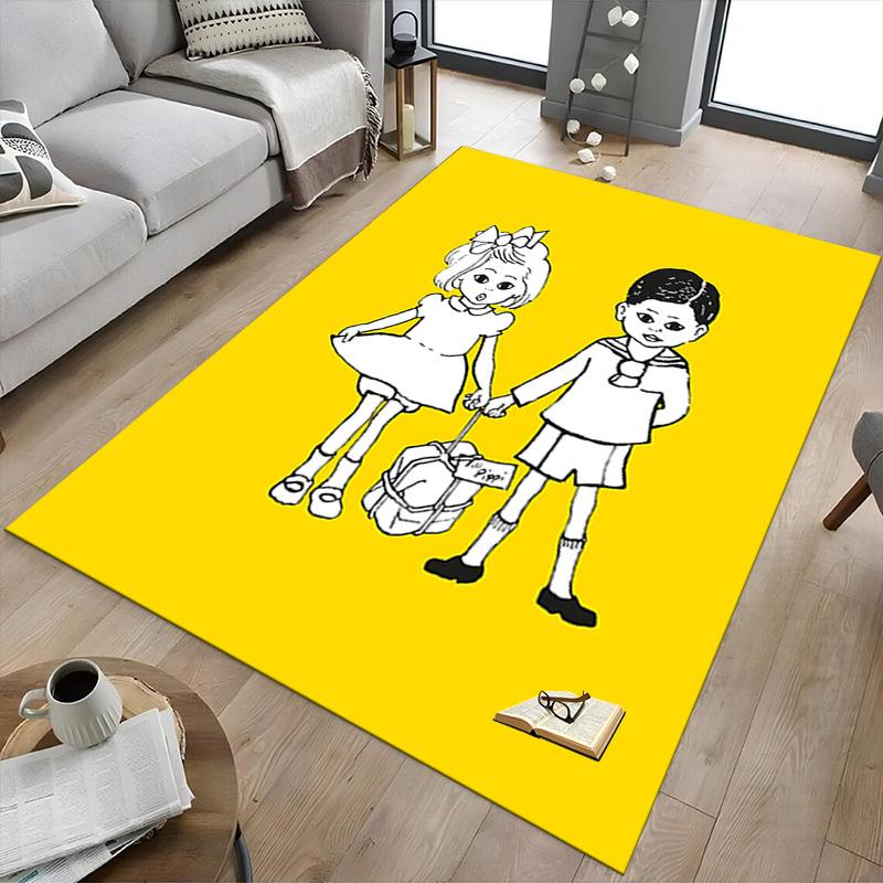 1PC Children Schoolbag Extra Large Non Slip Floor Carpet, Office, Family, Bedroom Large Area Rug Indoor Rugs, Vibrant Colors