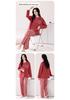 100% Cotton Women's Red Pajamas - Spring/Fall Wedding Year of the Rat Long Sleeve Plus Size Set