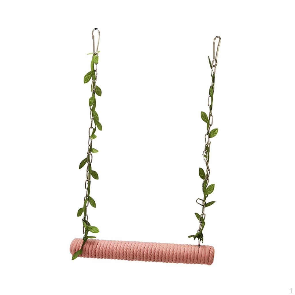 Bird Parrot Perch Hanging Hammock Chewing Indoor Outdoor Exercise Toy