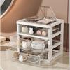 Cute Transparent Desk Organizer Drawer - Clear Plastic Stationery Storage Box Home School Office Organizing Container