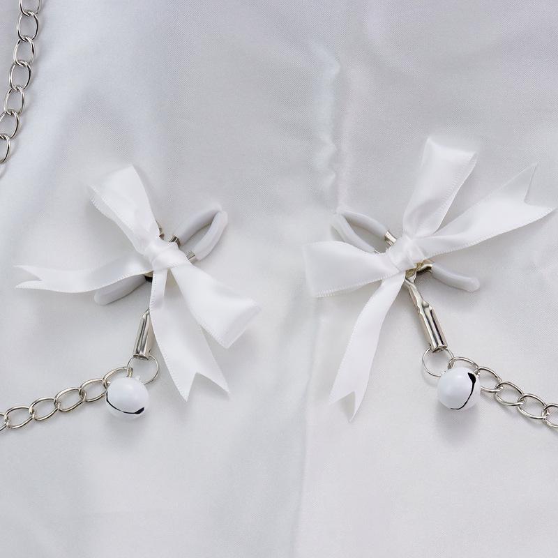 Adult Bone Gag with Chain and Nipple Clamps