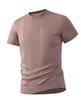 Summer Light Luxury Silk Smooth and Comfortable Round Neck Knitted Mulberry Silk Short Sleeved T-shirt for Men