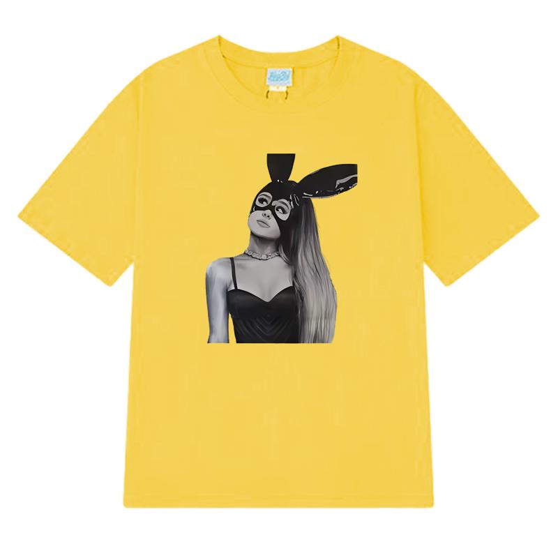 Hot Singer Ariana Grande Dangerous Graphic T shirt Men Women vintage Hip Hop streetwear Unisex100% Cotton short sleeve T-shirts
