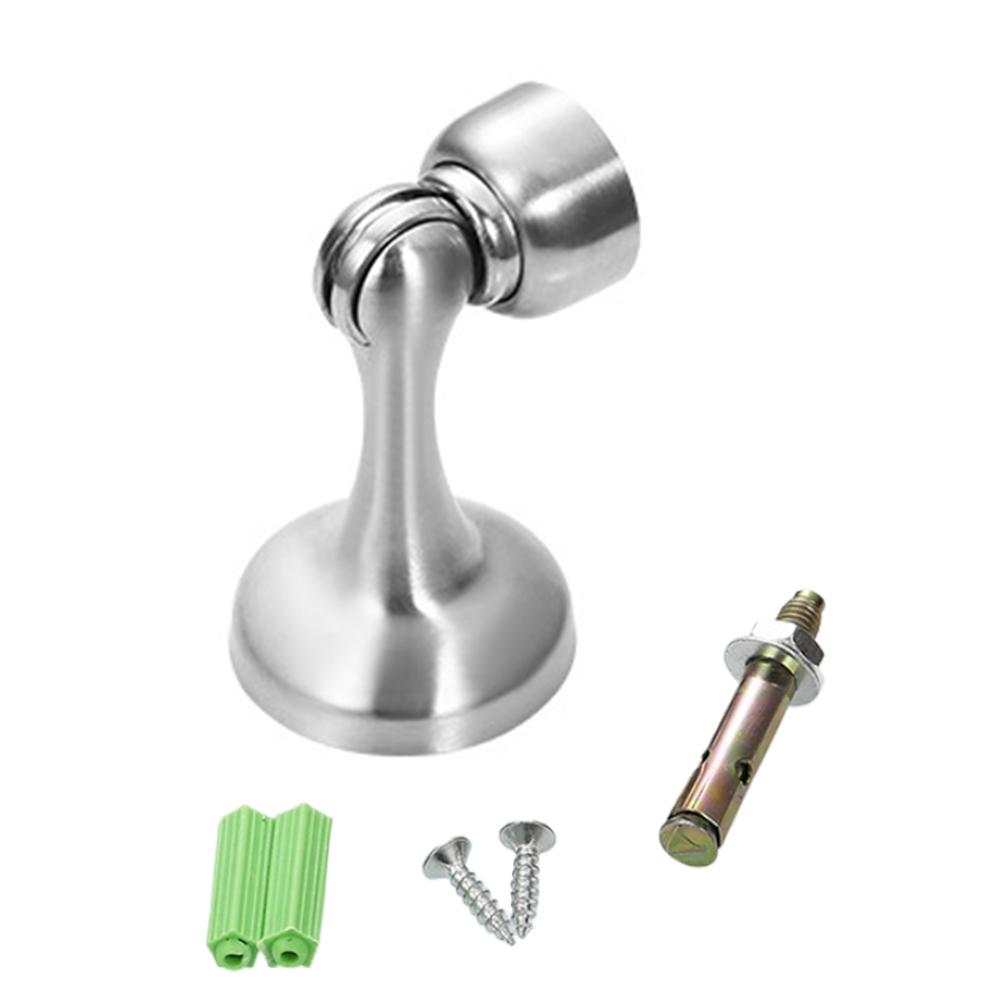Magnetic Door Stopper Keep Door Open Stainless Steel Door Holder No Drilling Door Catch Anti-Rust for Various Door Types