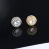 Zircon Magnetic Ear Clips: Painless, Non-Pierced Earrings for Women & Men
