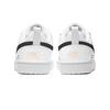 Nike Court Borough Black Kitten Low Top Skateboard Shoes Women's White Black DV5456-104(Team1681-)