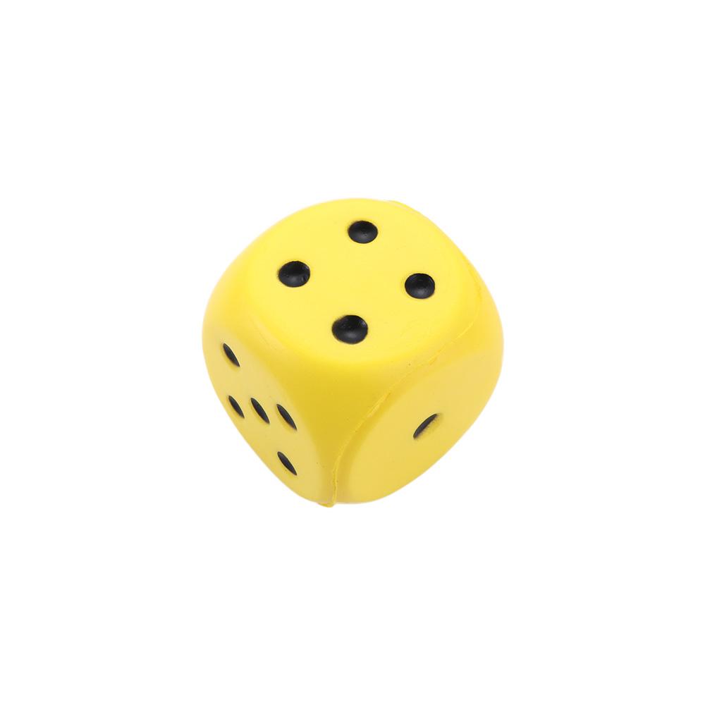 for Children Gag Toy Squeeze Solid Color Finger Training Length 6cm Soft Sponge Dice Pressure Relief Point Dice Anti Stress