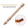 Pure Copper Auto Tire Valve Extension Adaptor Air Tyre Stem Extender Stright Bore For Balance Car Mower And Scooter