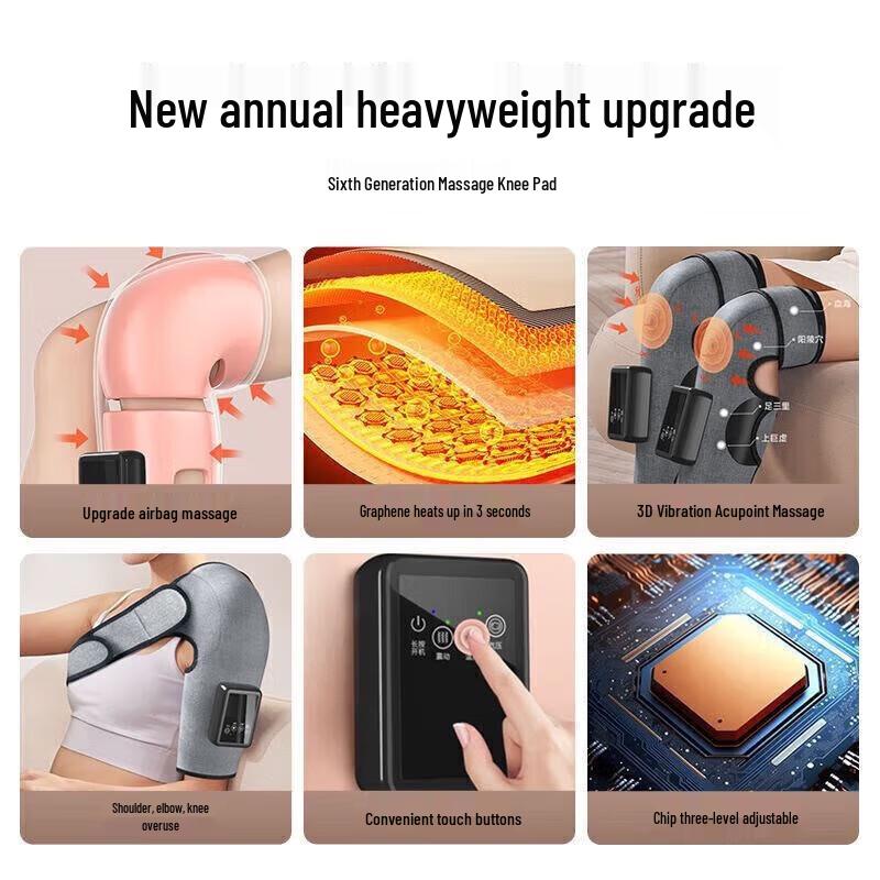 AUX Graphene Heated Knee & Leg Massager