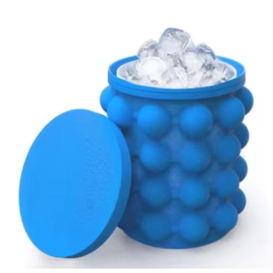 

1 шт.-силиконовый генератор кубиков льда, портативное ведро, охладитель для вина и льда, пивной шкаф, экономия места, кухонные инструменты, замораживание для питья виски