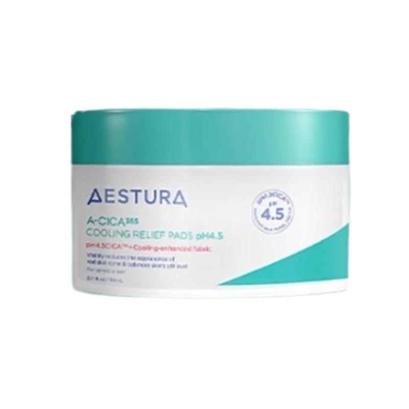 

AESTURA A-Cica 365 Cooling Relief Pads pH4.5 110ml 60 Pads – Cooling Soothing Pad for Sensitive Skin 60 Pads