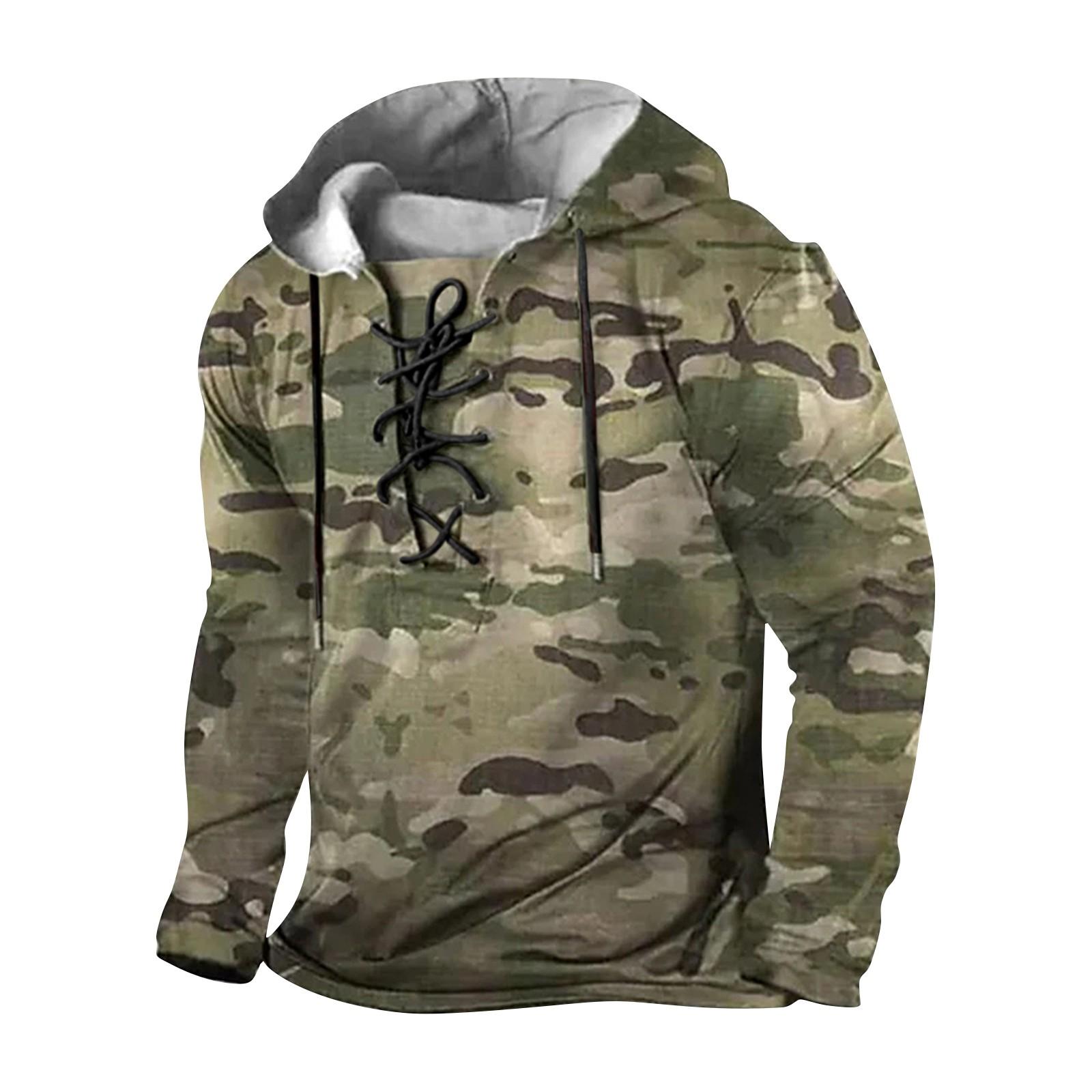 

Одяг для фітнесу. Чоловічий периферійний светр з капюшоном і довгими рукавами. XXXXL зелений