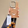 For Apple 16 Mobile Phone Case 13 New Model for IPhone15ProMax Maillard Style Brown Leather