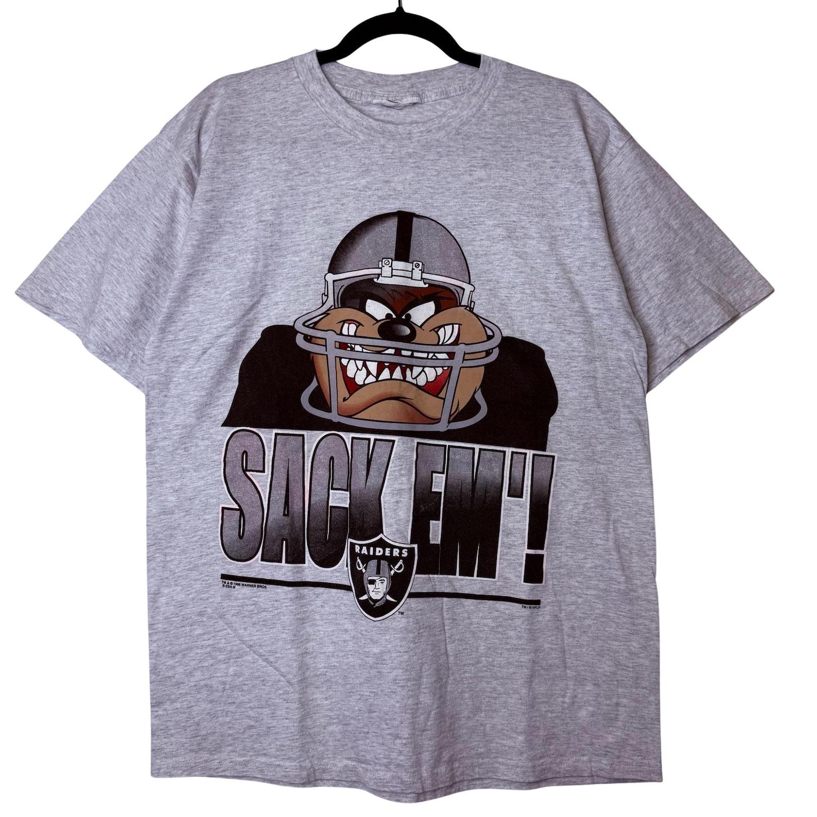 1996 Los Angeles Raiders Taz NFL T shirt Sz L (B2340) L