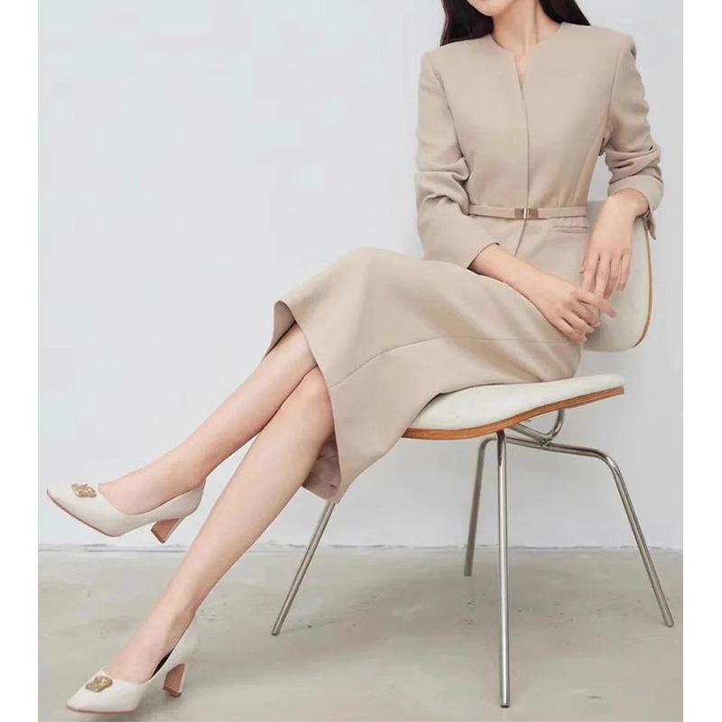 Elegante Conjunto de Falda Blazer de Cintura Alta