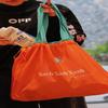 Single Foldable One - Shoulder Shopping Bag: Environmentally Friendly, Portable For Supermarket Groceries
