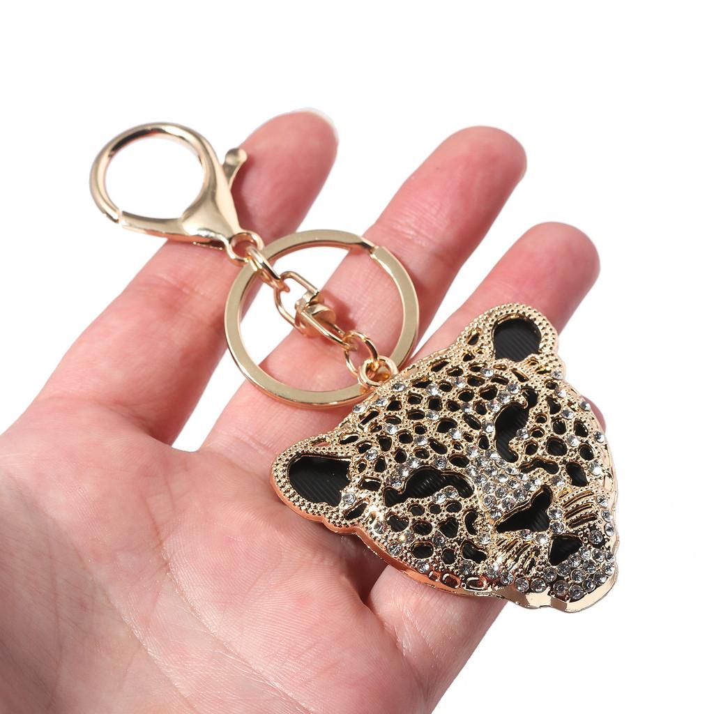 Portachiavi Leopardato alla Moda in Lega di Zinco per Regali e Decorazioni per Feste