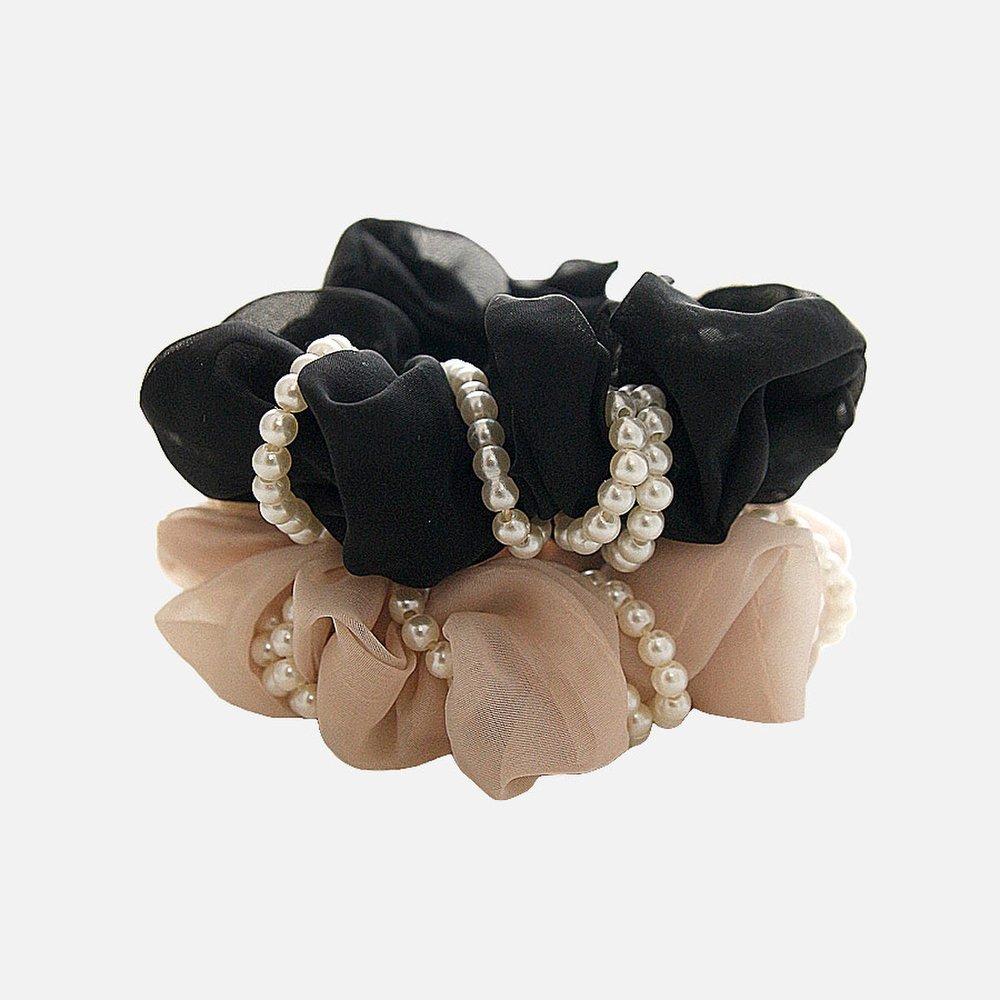 

Джларен Жемчужный ремешок Шифоновая резинка для волос H01430 pastel pink