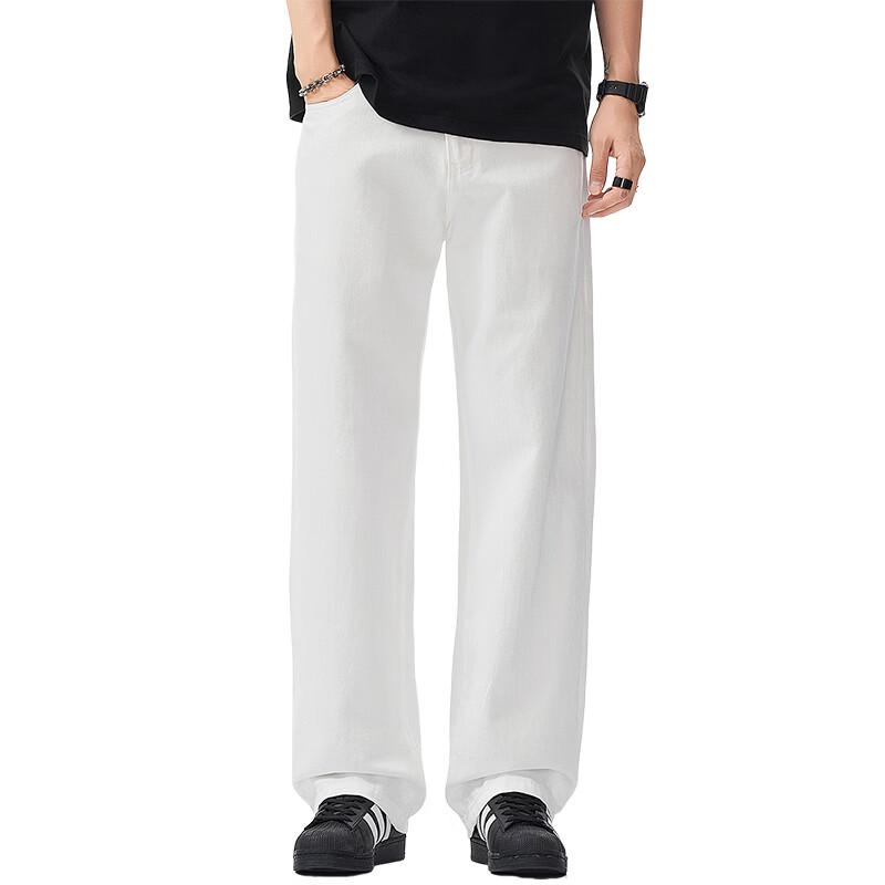 izzue it Men's Washed Straight-Leg Jeans