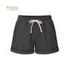 Margot St. Plus Size Casual Women Summer Solid Color Drawstring Shorts Loose Hot Pants